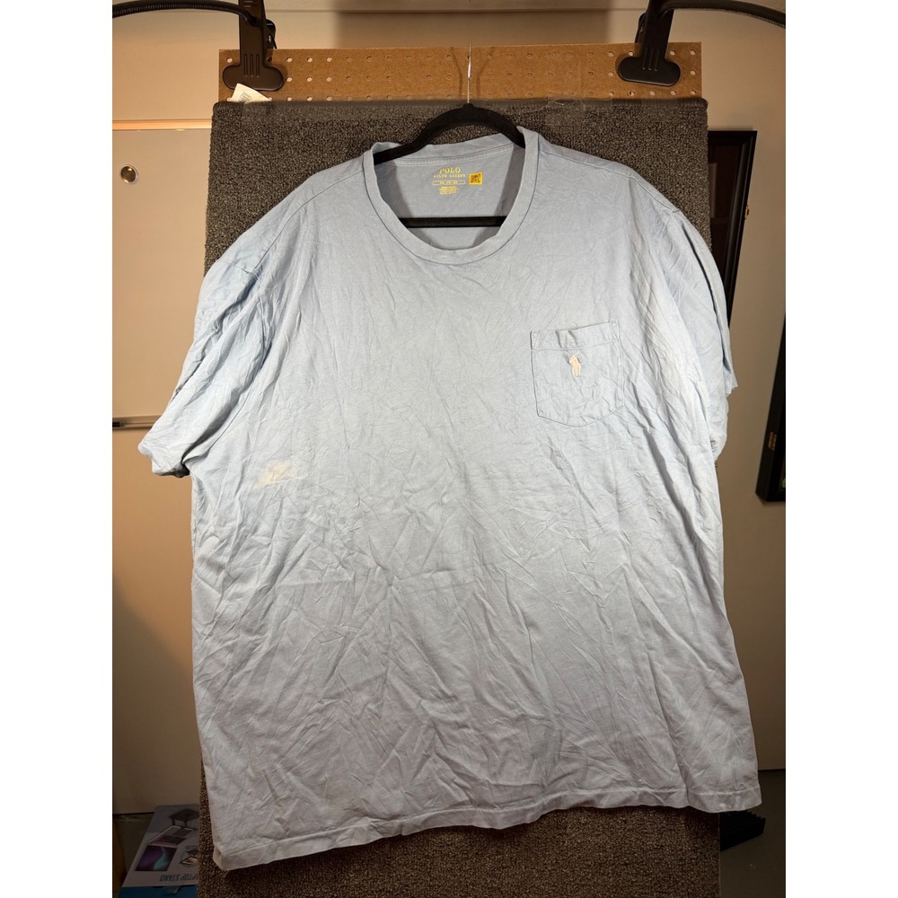 Polo Ralph Lauren Pocket T-Shirt Mens 3XB Blue Short Sleeve Pony Logo